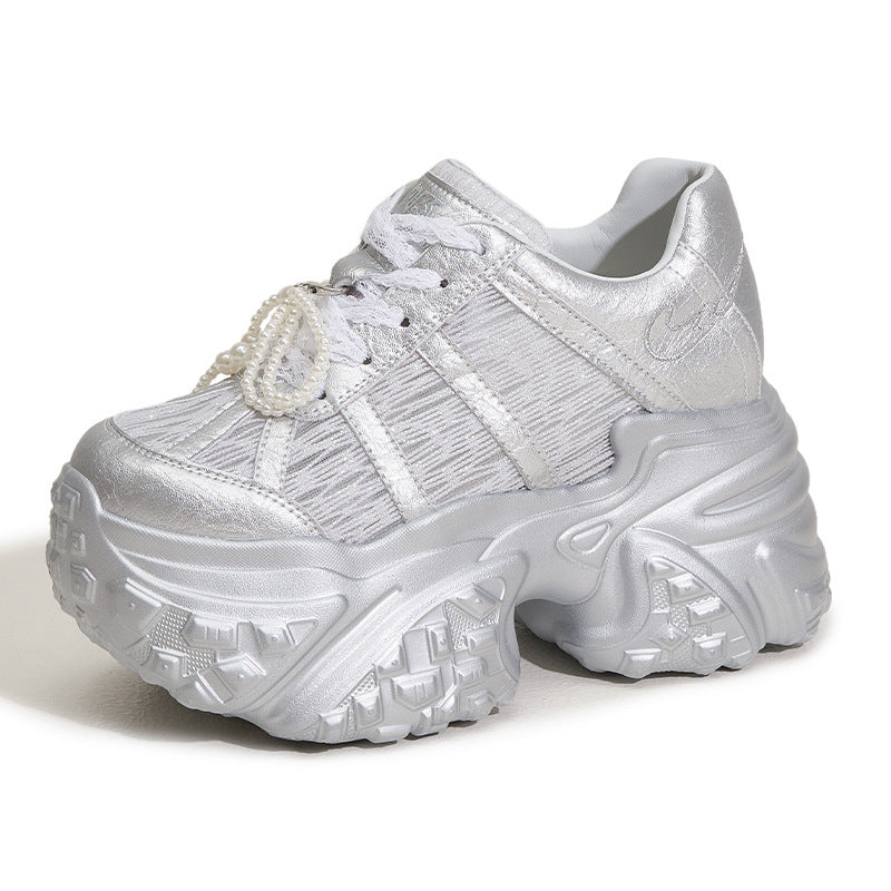 Women's & Men's Dad Summer Fashion Pearl Mesh Breathable Men's Shoes