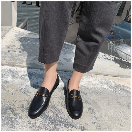 Women's Flat Authentic Low Feet Feel Buckle Casual Shoes