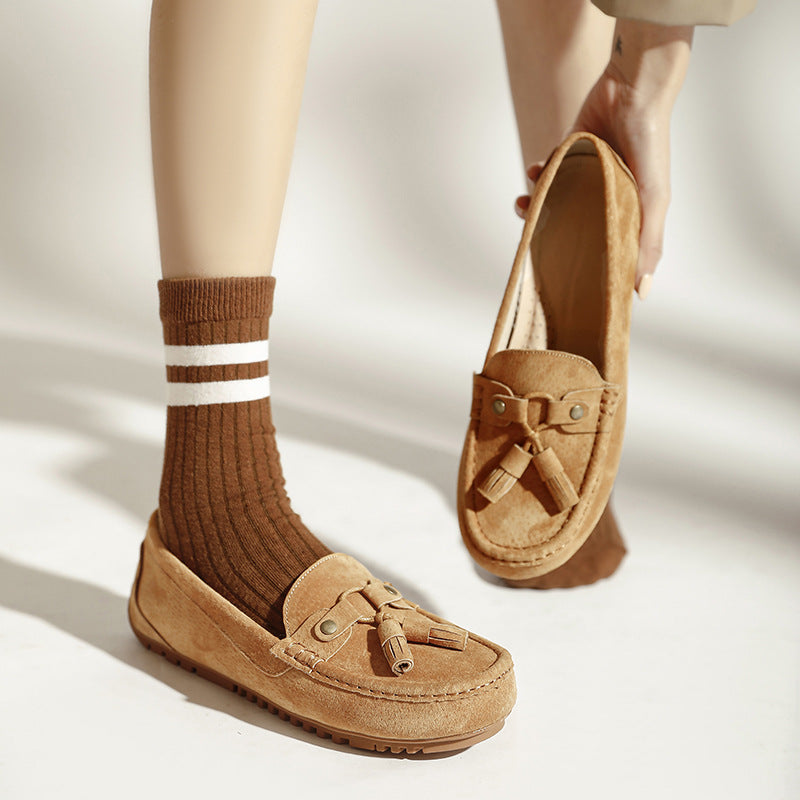 Women's Soft Bottom Slip-on Lofter Pregnant Flat Pumps Women's Casual Shoes