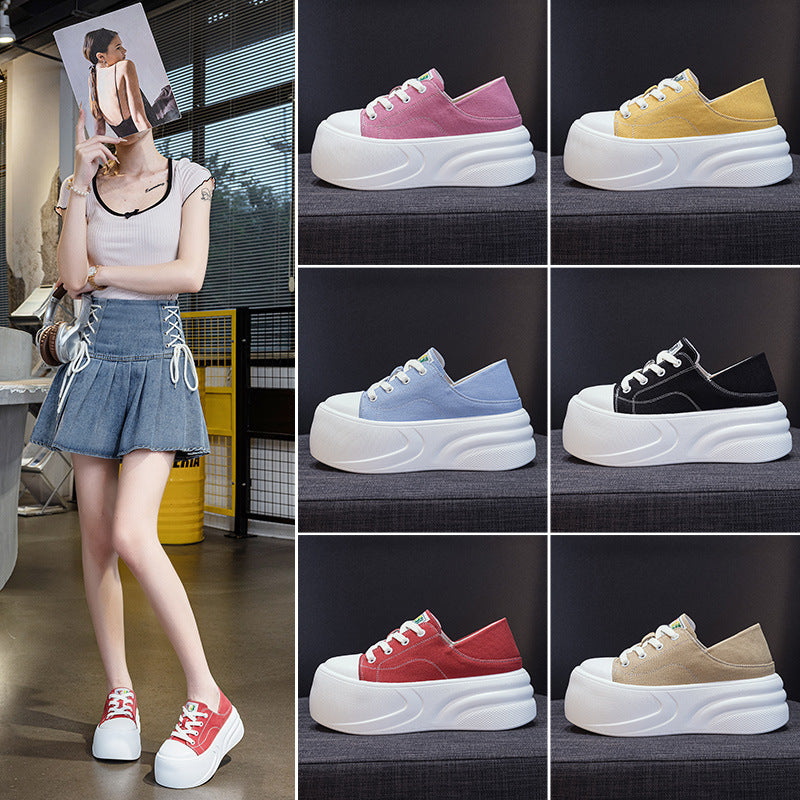 Women's Platform Summer Small Mesh Sports Board Muffin Women's Casual Shoes