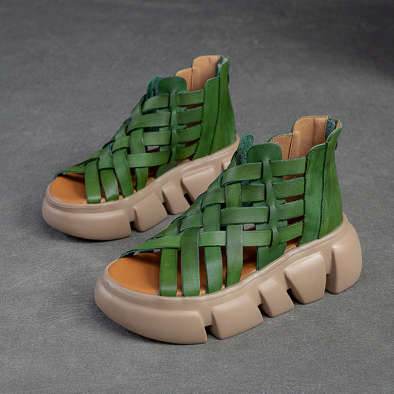 Women's Bottom Breathable Candy Color Comfortable Roman Sandals