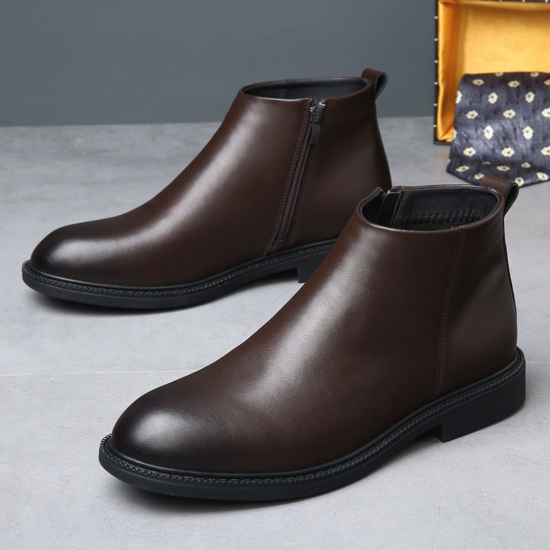 Men's Chelsea Real With Fleece Lining British Style Boots