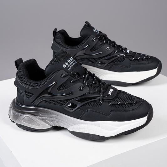Men's Extra Large Size Spring White Dad Sneakers