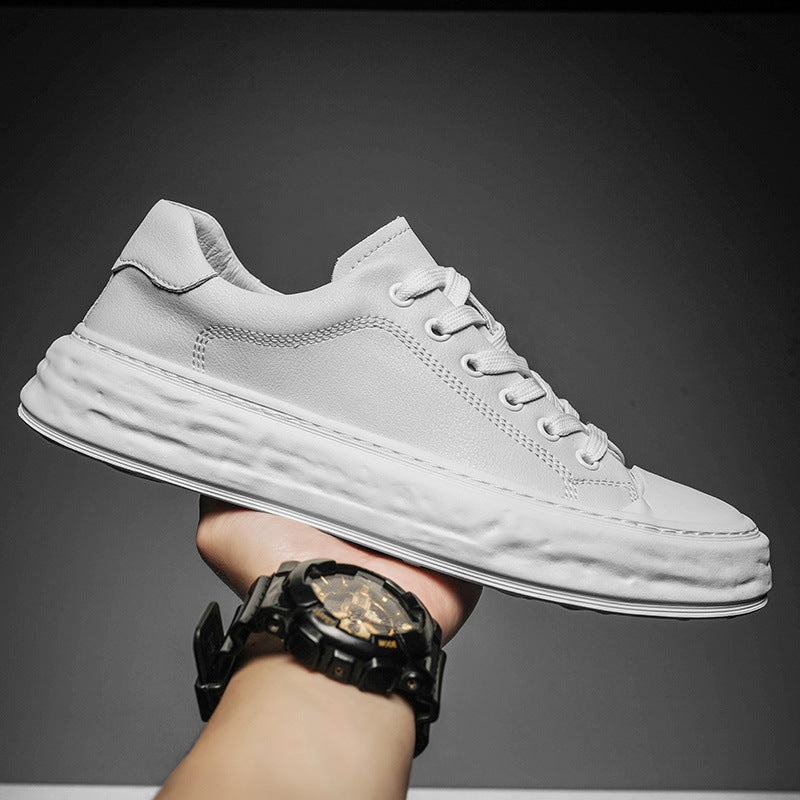 Men's Genuine Cowhide Board Versatile Single-layer Live Casual Shoes