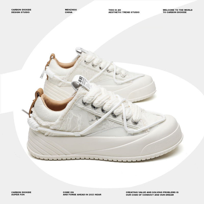 Men's Summer Platform Height Increasing Paper Plane Versatile Sneakers