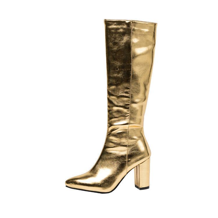 The Knee Long Female High Small Man Women's Leather Boots