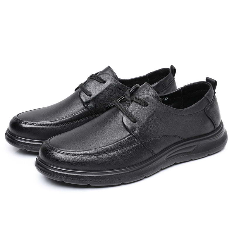 Men's Spring Sheepskin Genuine Dad Soft Bottom Men's Casual Leather Shoes