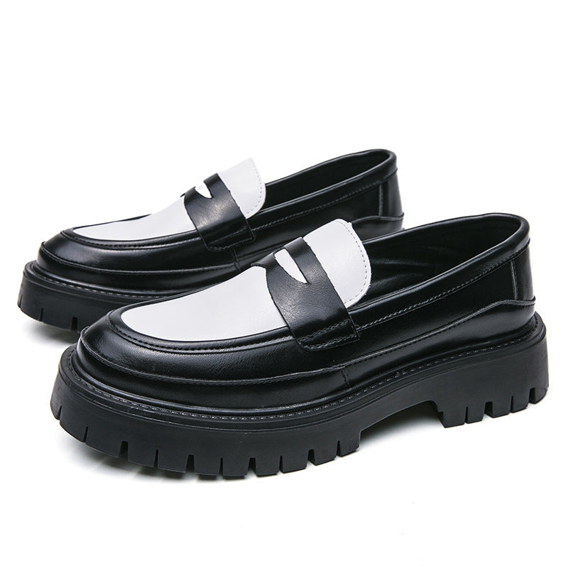 Men's Green Lazy Slip On Thick Bottom Casual Shoes