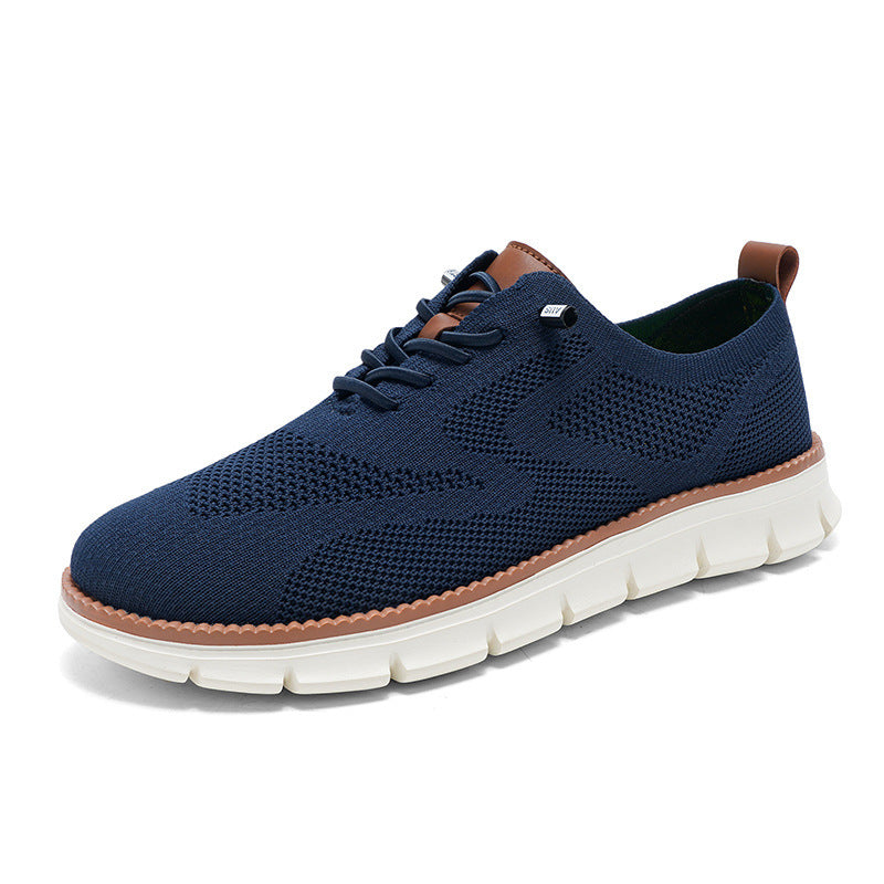 Men's Lightweight Lace Up Breathable Plus Size Casual Shoes