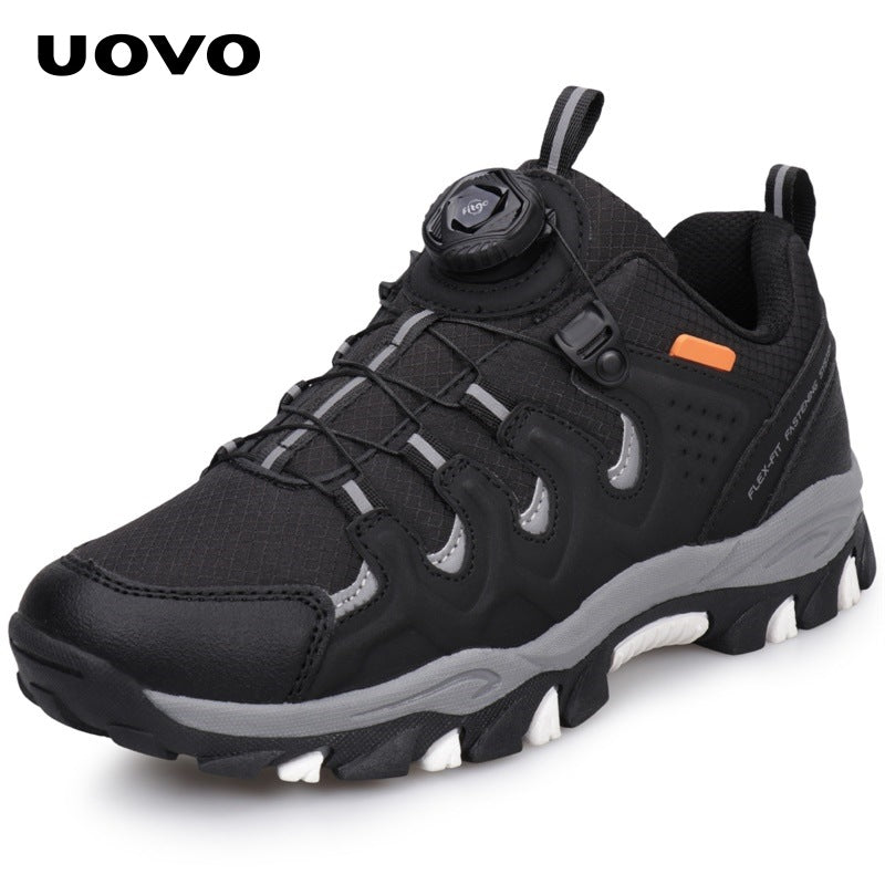 Medium Large Outdoor Climbing Boys Hiking Oxford Cloth Waterproof Boots