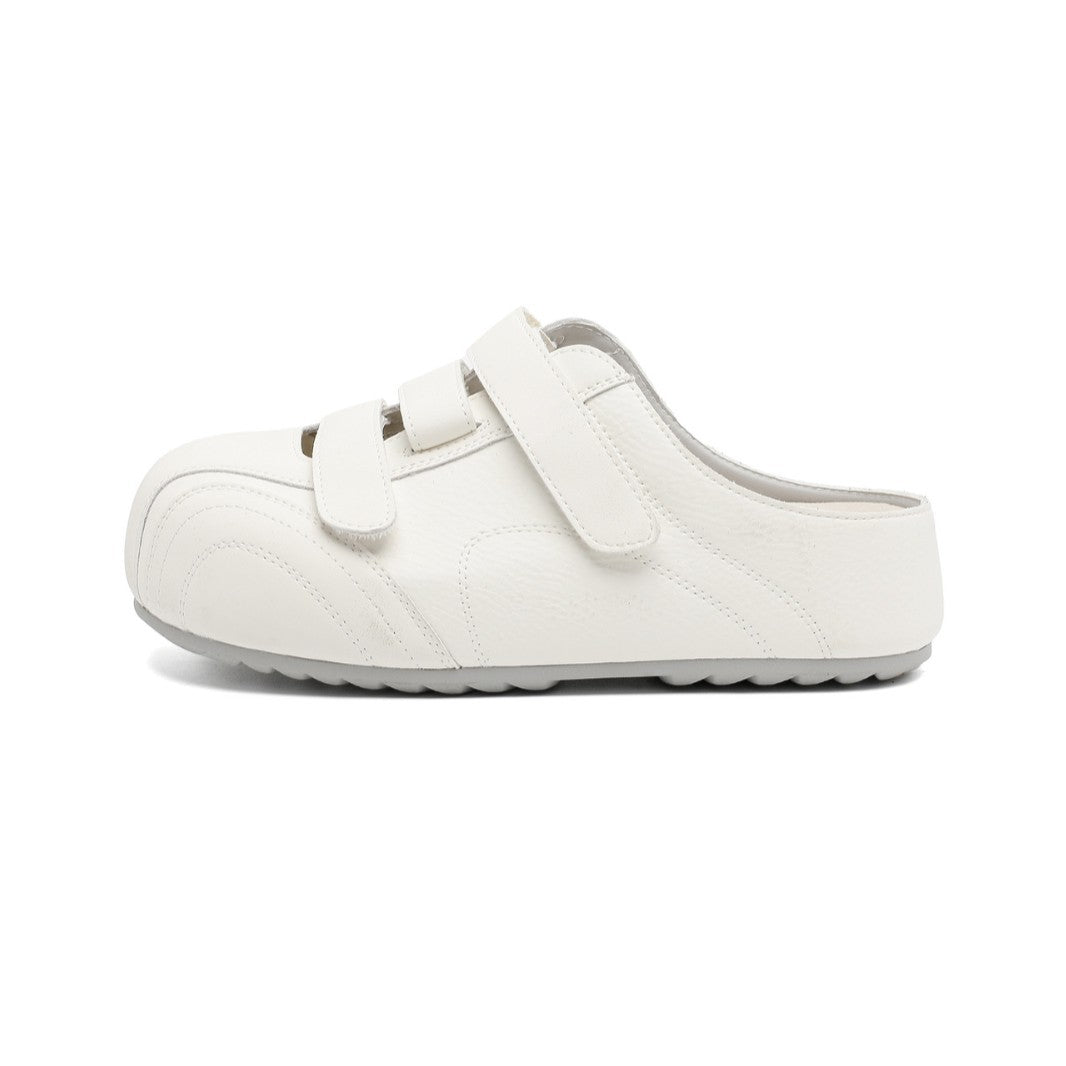 Women's Versatile Velcro Board Toe Cap Semi Thick-soles Slippers