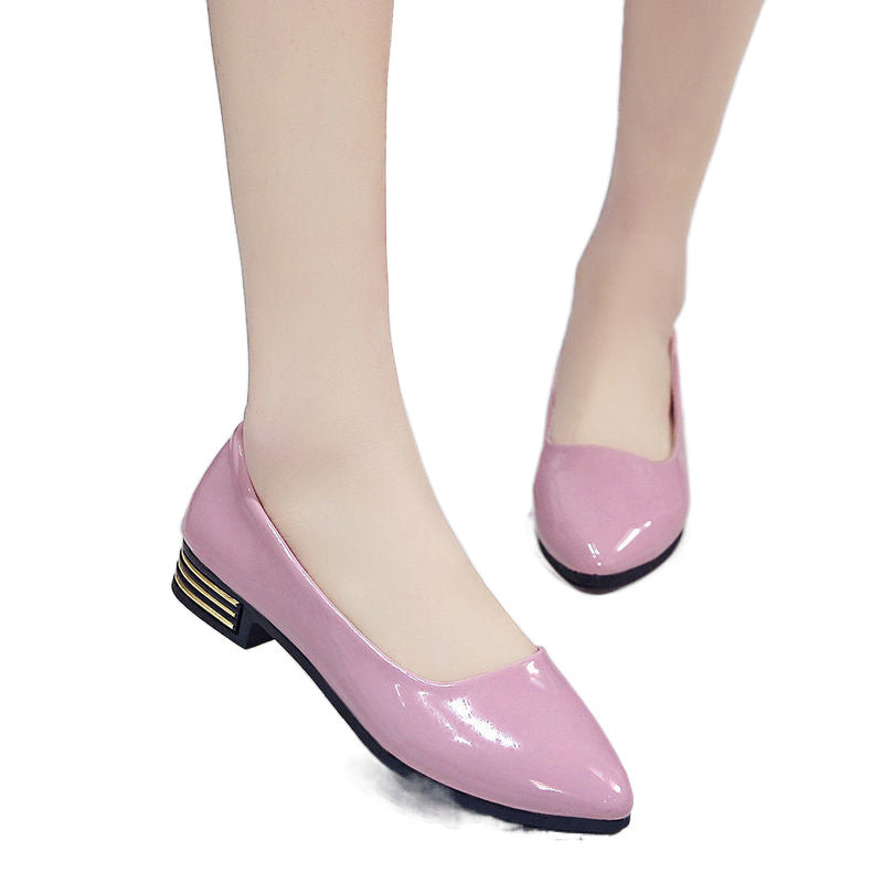 Women's Korean Style Chunky Retro British Single-layer Women's Shoes