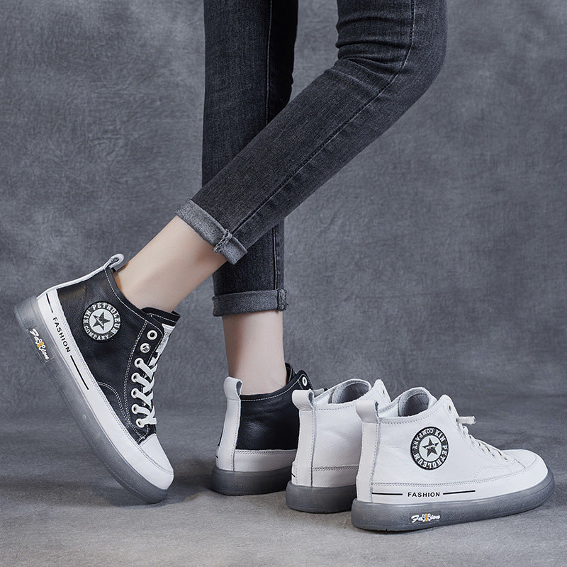 Women's Pumps White Genuine Tendon Bottom Soft Casual Shoes