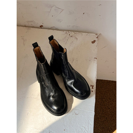 Women's Manta Love Letter Old Chelsea British Style Women's Leather Boots