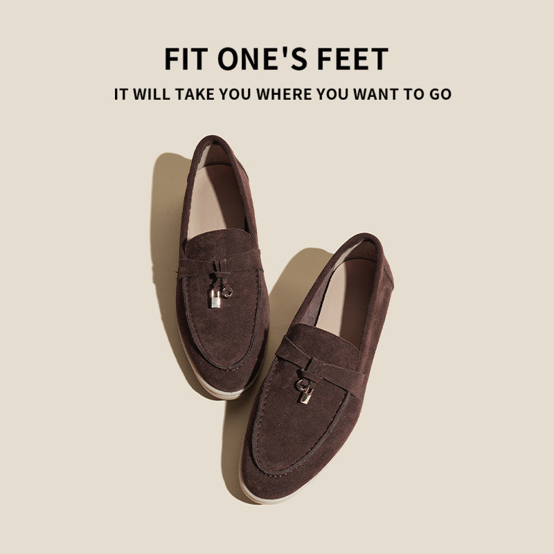 Women's Outdoor Wear Tods Matte British Style Popular Genuine Plus Loafers
