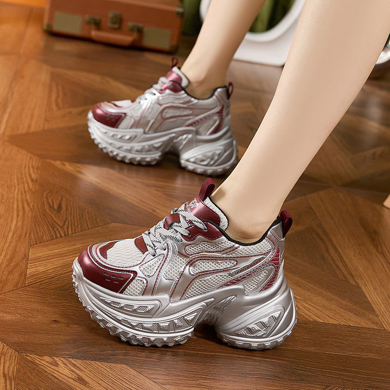 Women's & Men's Graceful Dad Platform Small Hidden Men's Shoes