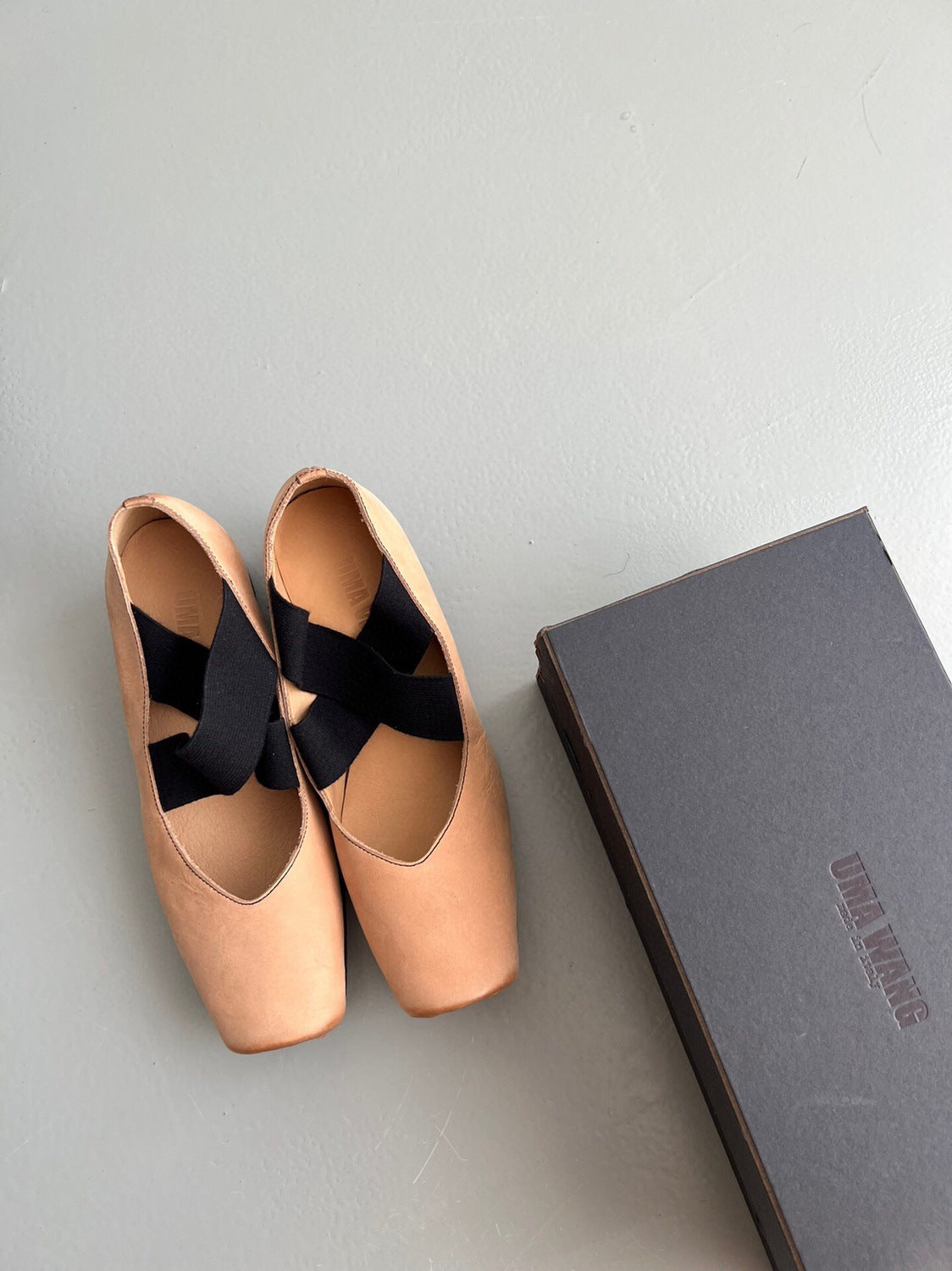 Women's Mid Ballet Hand-rub Color Distressed Cross Women's Shoes