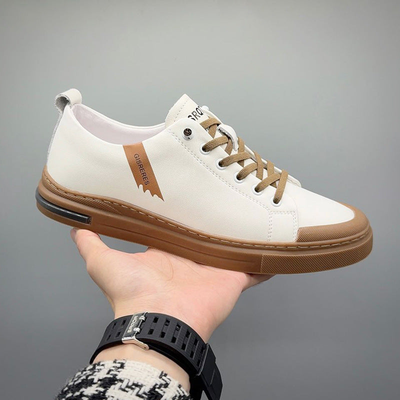 Men's Soft Bottom Breathable White Free Of Men's Shoes