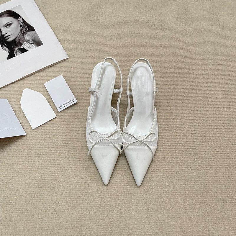 Women's Classic Style Toe Box Spring Stiletto High Heeled Sandals