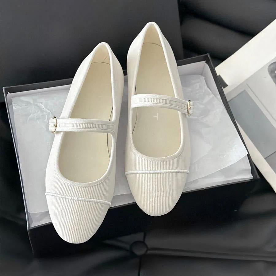 Style Genuine Strap Ballet Female Vintage Low-cut Mary Women's Casual Shoes