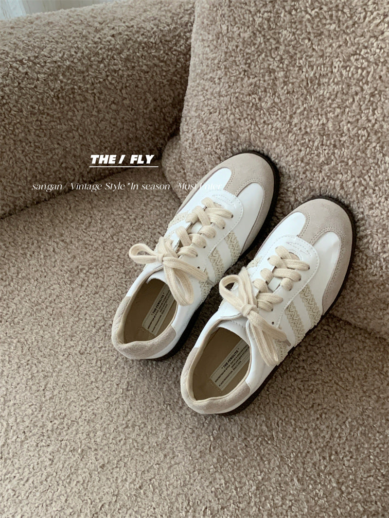 Women's Classy Training White Flat Sports Casual Shoes