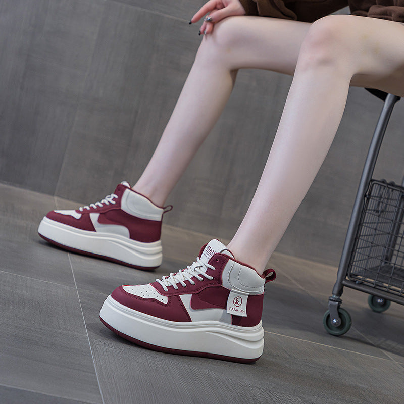 Women's Platform White Autumn Height Increased Fashion Women's Casual Shoes