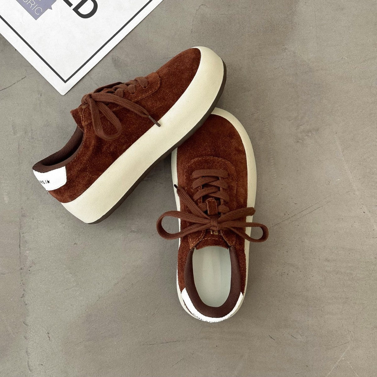 Women's Korean Lightweight Niche Comfortable Platform Flat Sneakers
