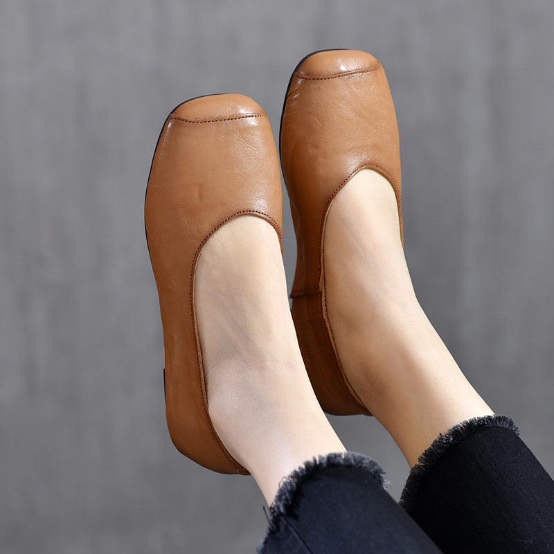 Women's Low-cut Pumps Soft Soled Flats Grandma Spring Women's Fashion Shoes