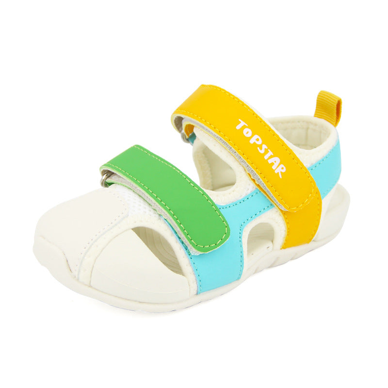 Children's Toe Box Soft Bottom Upstream Korean Style Sandals