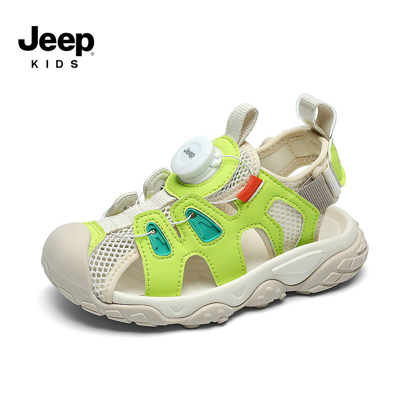 Children's Beach Summer Breathable Rotating Button Soft Kid's Sandals