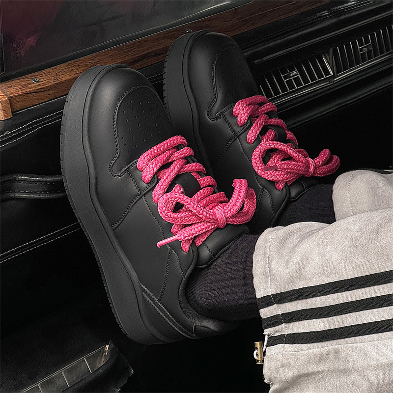 Women's & Men's Platform Hight Increasing Board Sports Design Sneakers