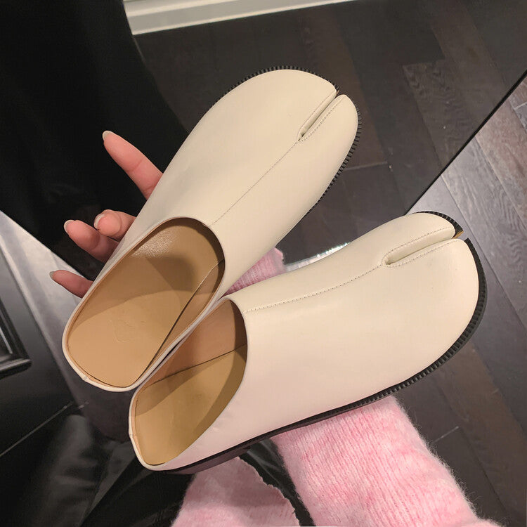 Deep Mouth Slip-on Outdoor Mules Semi Back Empty Loafers