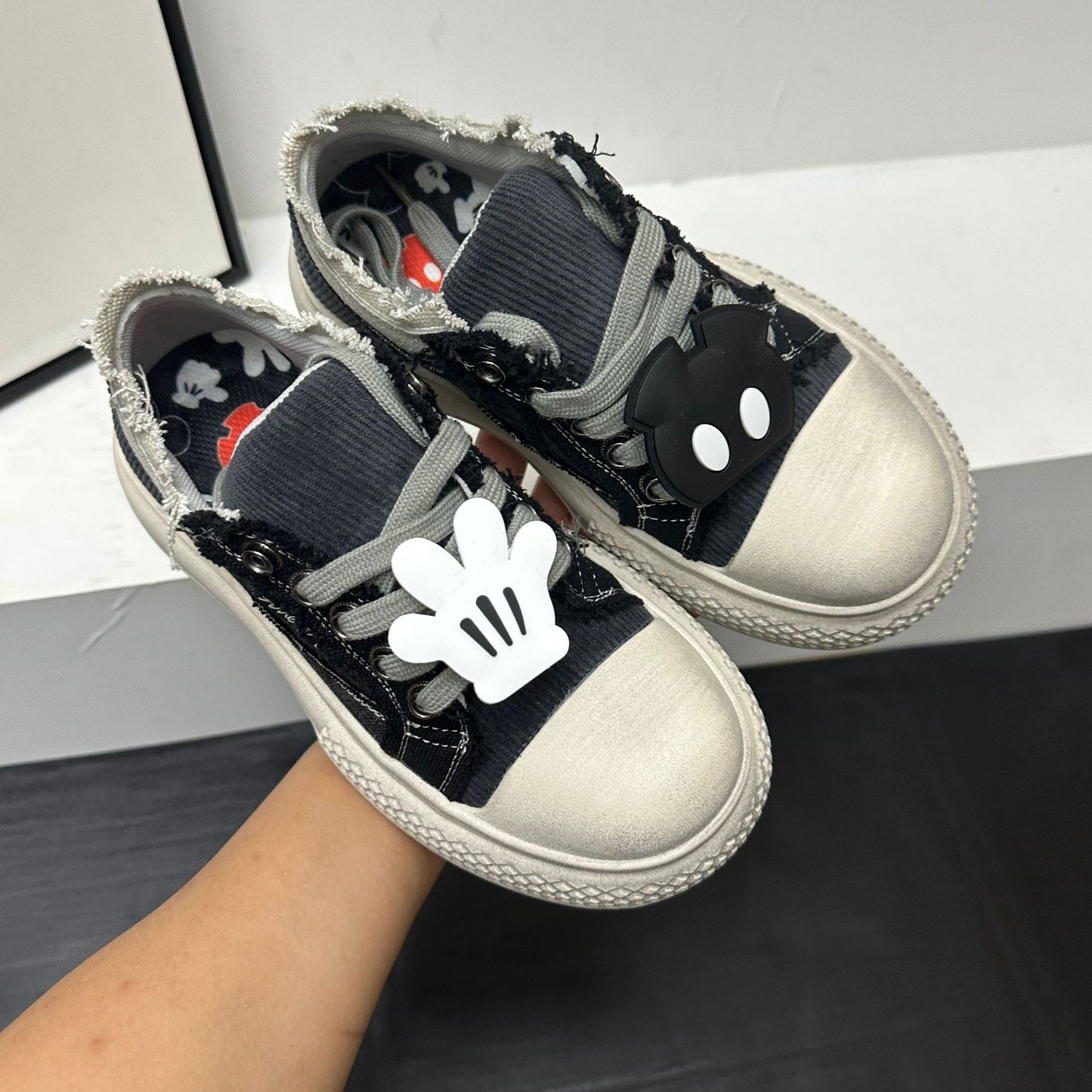 Men's & Women's National Fashion Big Head Mickey Versatile Ugly Cute Women's Casual Shoes