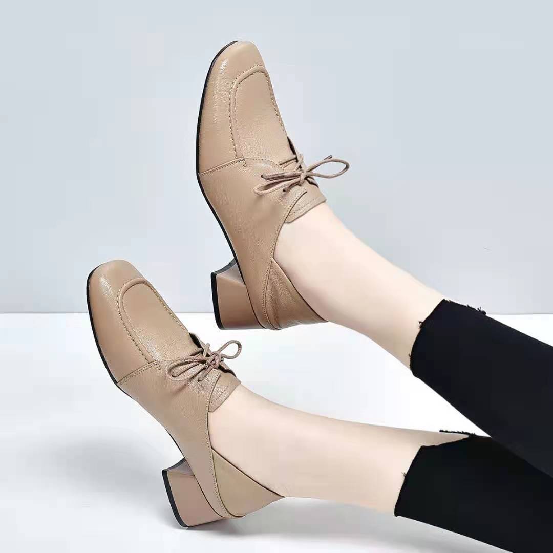 Women's Square Toe Pumps Mid Spring Soft Women's Shoes