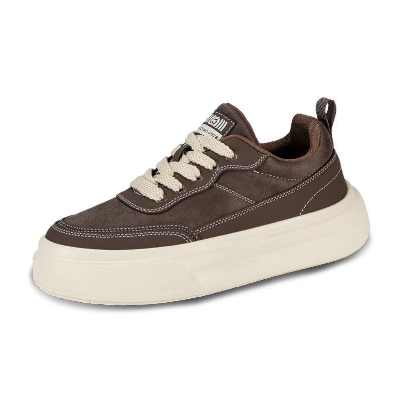 Men's Thick-soled Spring Fashion Retro Simple Lightweight Men's Board Shoes