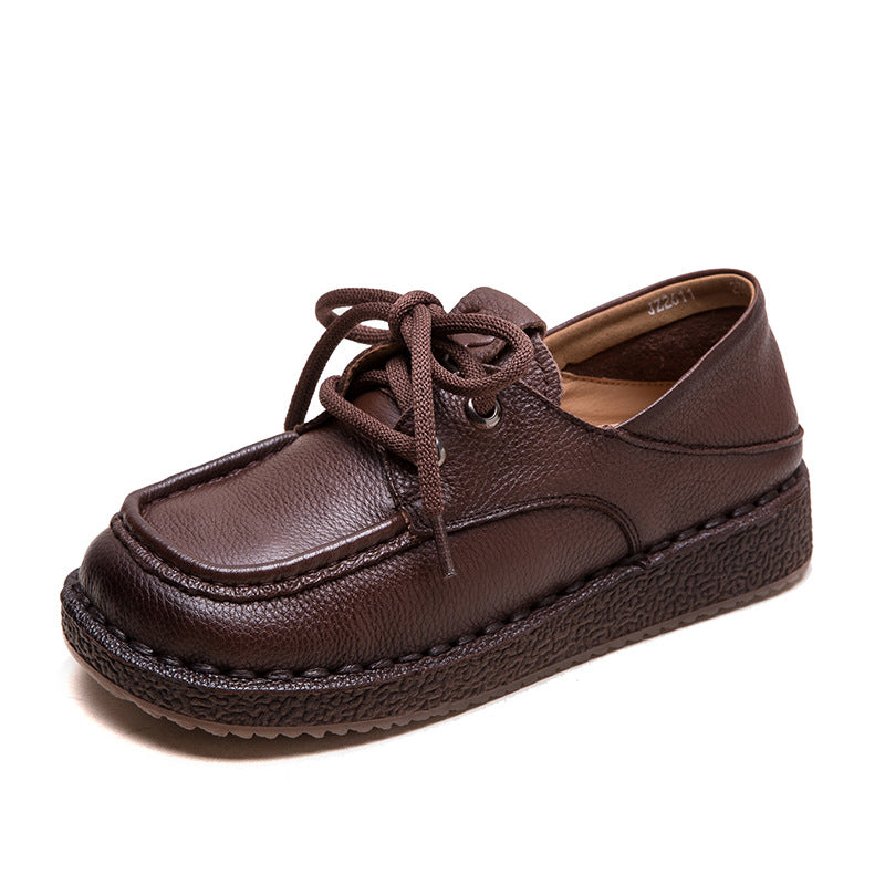 Women's & Men's First Layer Cowhide Vintage Beef Tendon Casual Shoes