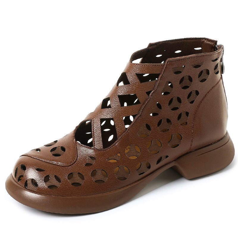 Women's Toe Mid Chunky Breathable Simple Plus Women's Shoes