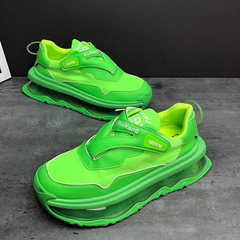 Men's Sports Aerating Plate Versatile Color Matching Casual Shoes