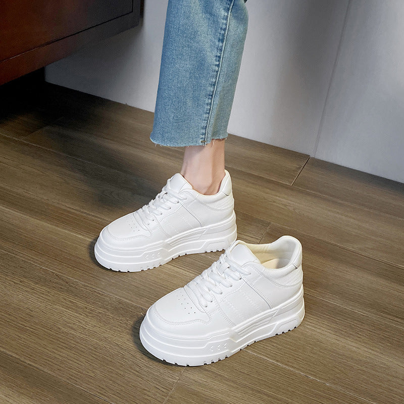 Women's Hidden White Small Elevator Wild Sports Women's Casual Shoes