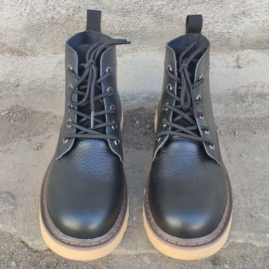 Cowhide Worker Martin Trendy Ankle Outdoor Boots