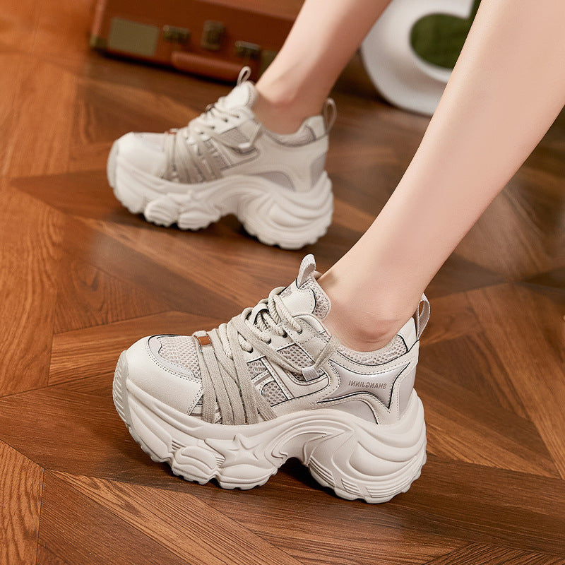 Women's Autumn Korean Style Fashionable Soft Bottom Height Sneakers