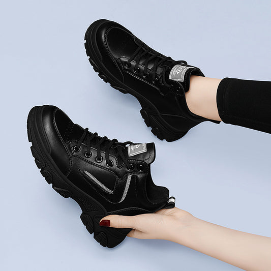 Women's Round Toe Autumn Comfortable Platform Retro Casual Shoes
