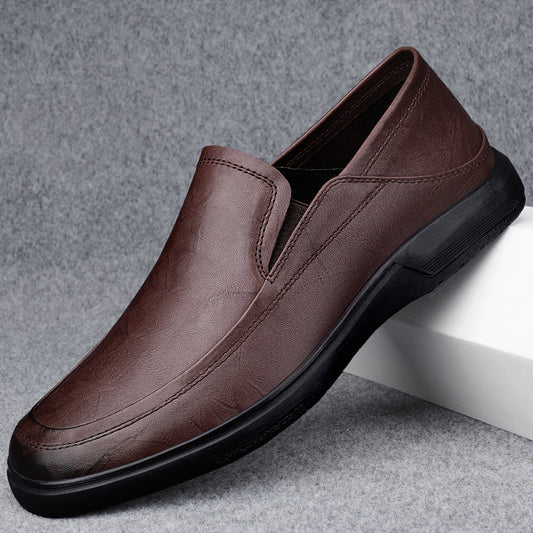 Men's Business Large Size Slip-on Soft Bottom Loafers/doug Shoes