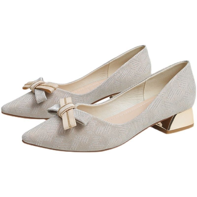 Bottom Slip-on Fairy Gentle French Style Chunky Women's Shoes