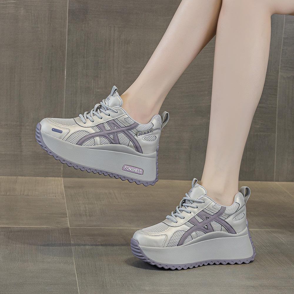 Women's Dad Platform Height Increasing Insole Mesh Breathable Women's Shoes