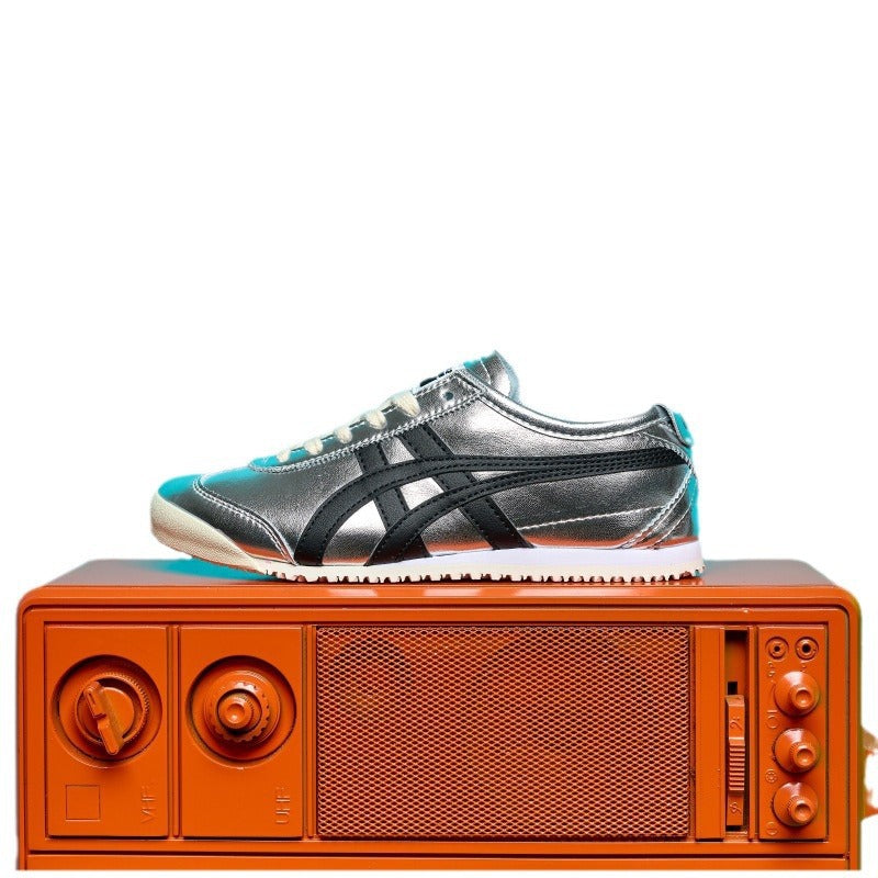 Women's & Men's Tiger Surface Flat Breathable Low Top Men's Board Shoes