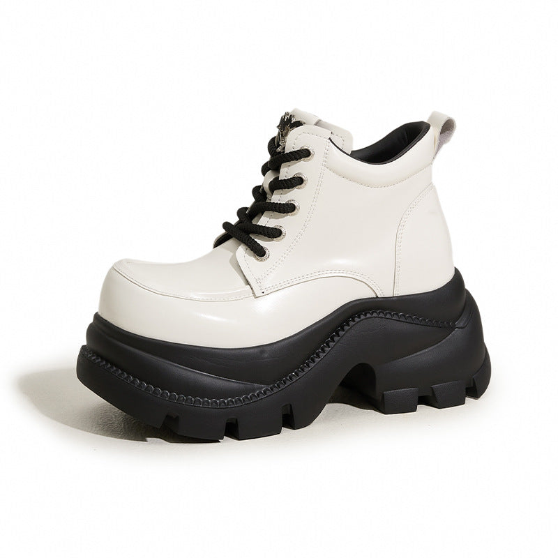 Women's Platform Height Increasing Insole British Style Women's Fashion Shoes