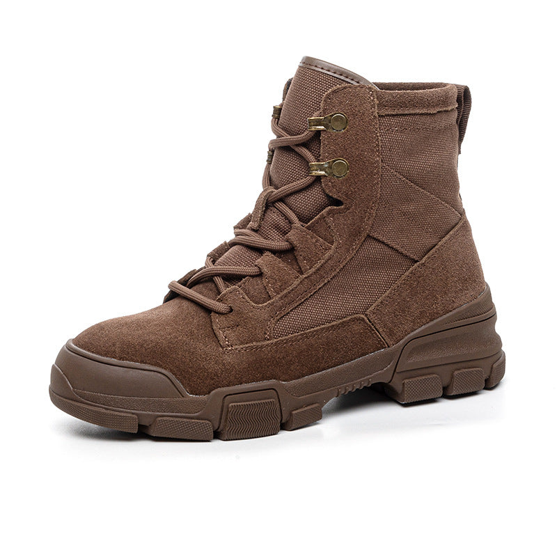 Women's Fashion Winter Versatile Short British Style Women's Leather Boots