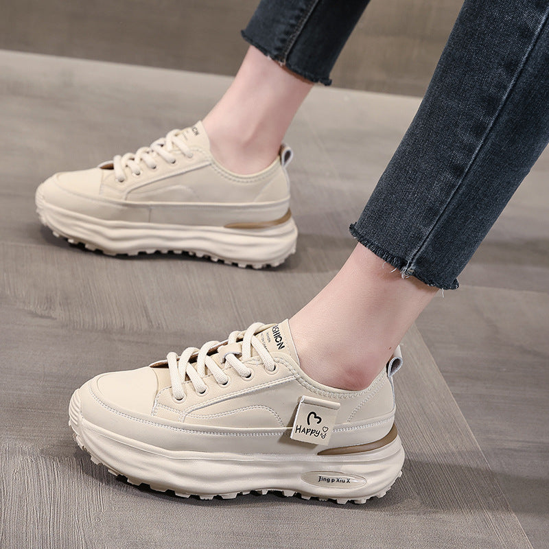 Women's White Spring Flat Sports Foam Light Women's Casual Shoes