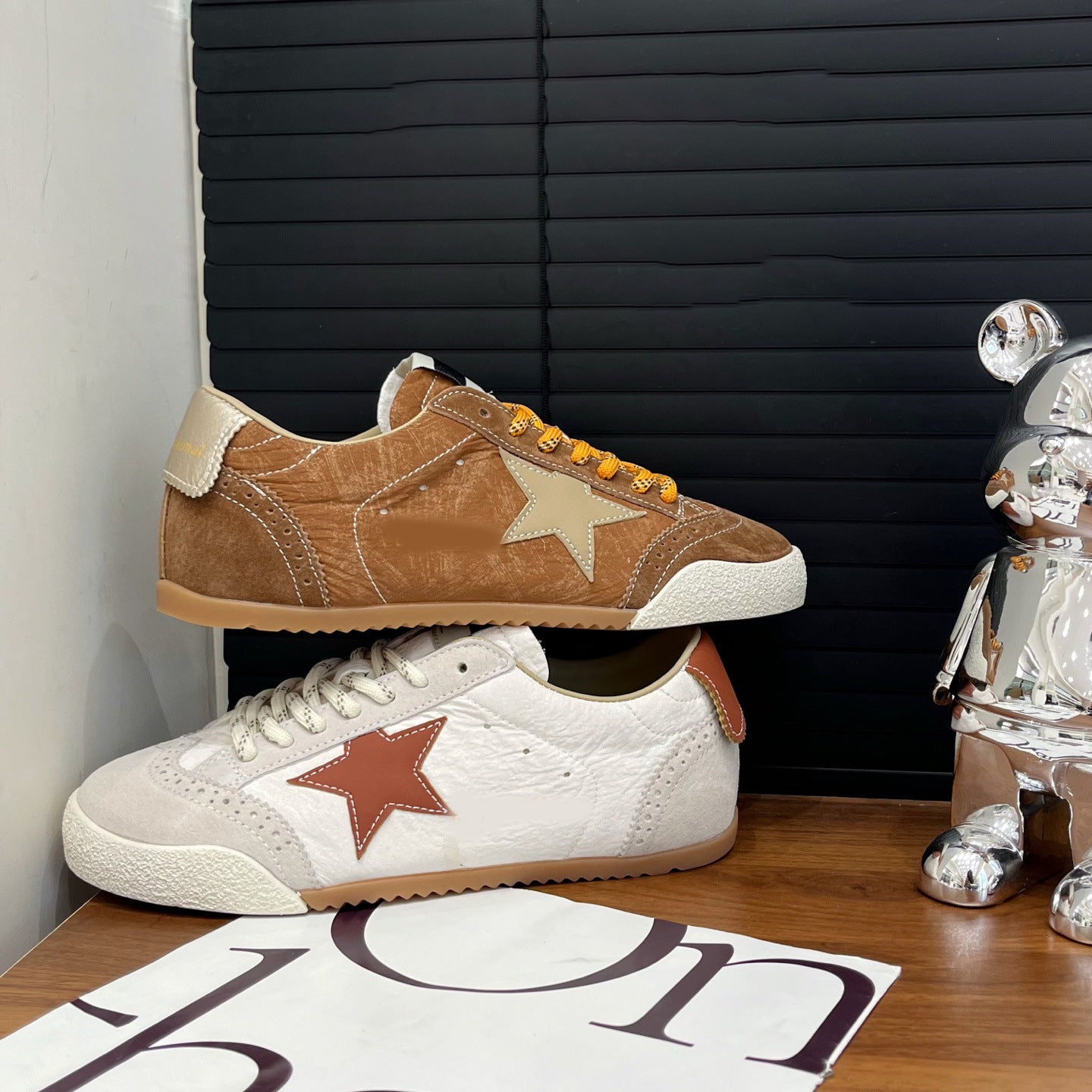 Women's Genuine Star Pattern Spring White Fashion Show Feet Women's Sports Shoes